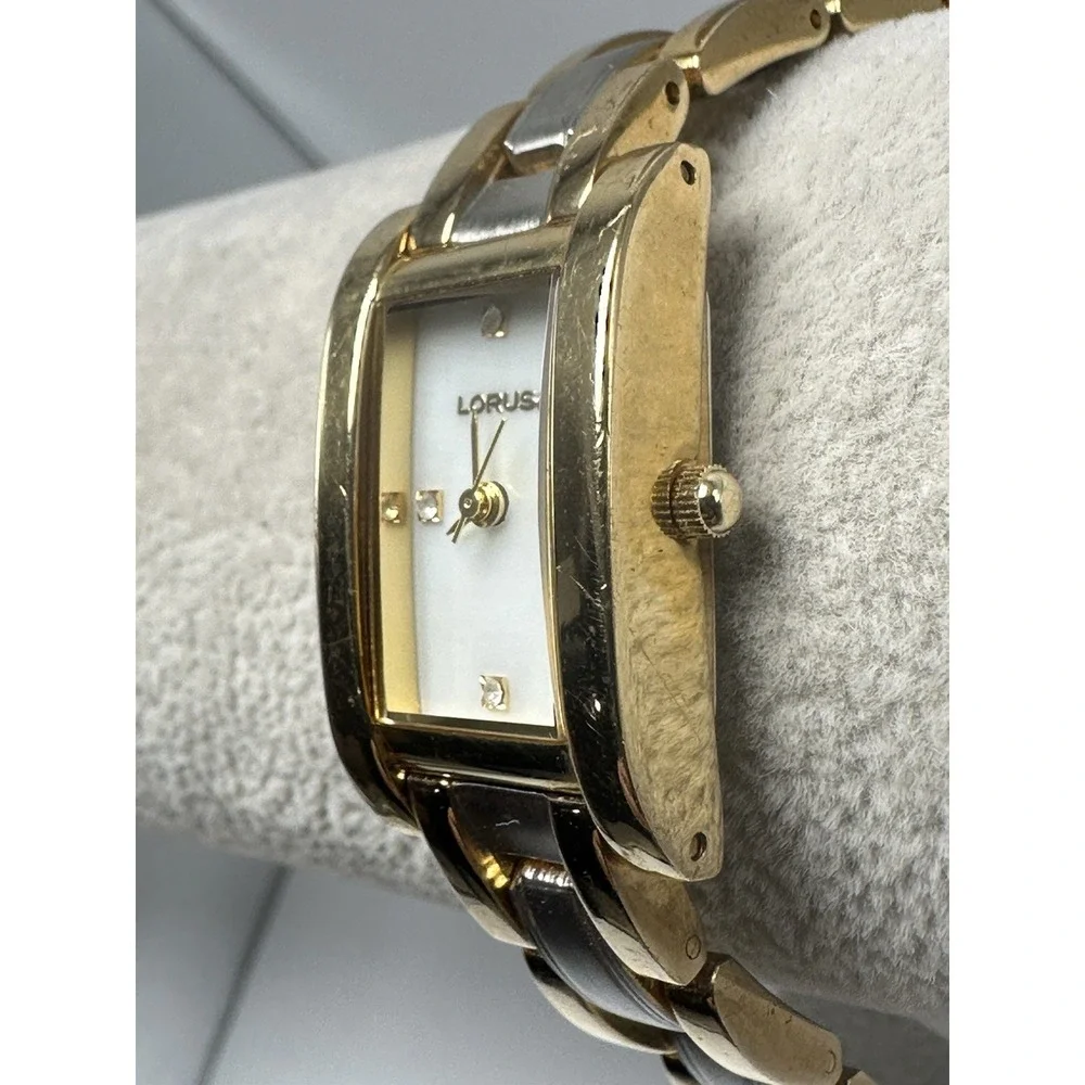 Lorus LR2113 New Battery Ladies Tank‎ MOP Watch 17MM 6